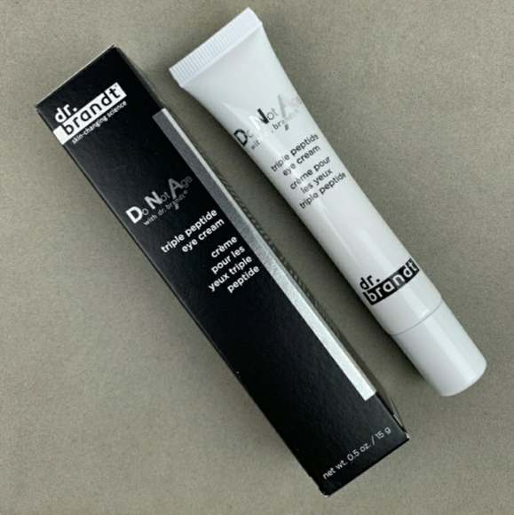 dr brandt dna triple peptide eye cream tube